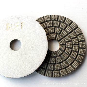 7 step diamond polishing pad wet use flexible abrasive pad for granite polishing